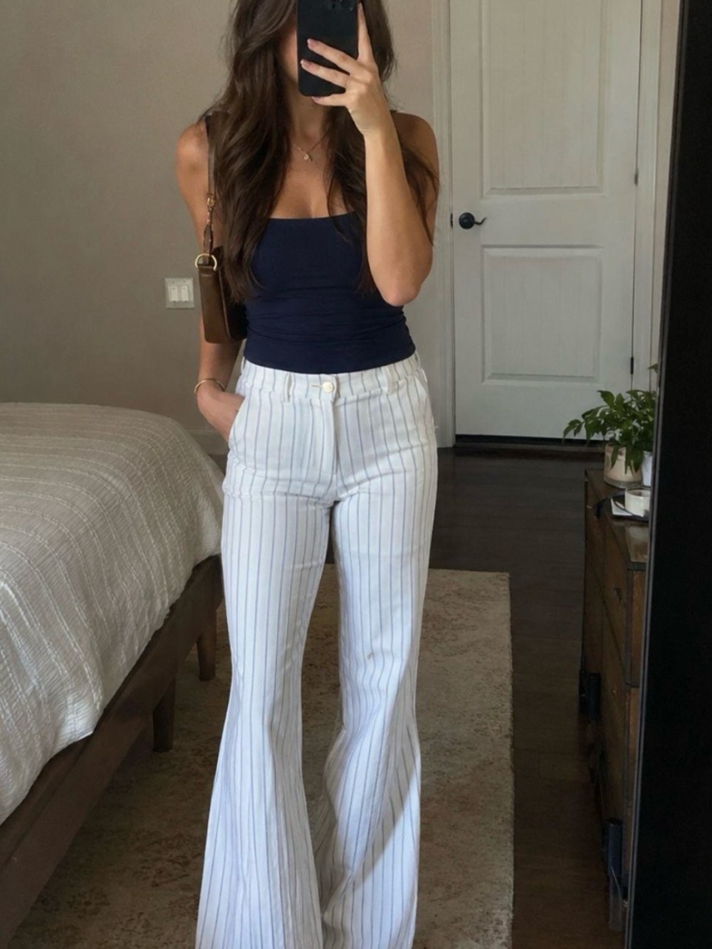 Lucca Couture Flare Nautical Pants